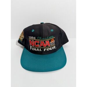 DS 1994 Vintage NCAA Final Four Hat Mens OSFA Black Teal Snapback Charlotte